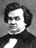 1813-1861 - U.S. representative (1843-1847) and Senator (1847-1861) from Illinois.  Stephen Arnold Douglas was instrumental in creating the Kansas-Nebraska Act that made the two areas organized territories before eventually becoming states.  Mr. Douglas proposed legislation that allowed the individual territories to determine if they would allow slavery.  Douglas County is named after Mr. Douglas.  Indirectly, Mr. Douglas also contributed to the name of our capitol.  See how.